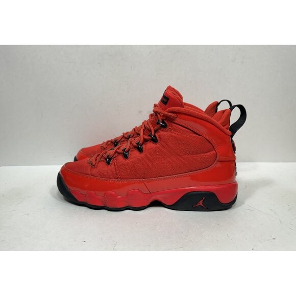 Air Jordan 9 Retro GS Chile Red Black 302359-600 Size 7Y / Womens 8.5 - Picture 3 of 10